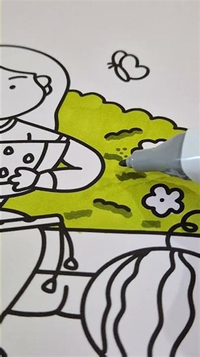 Easy bush coloring marker tutorial