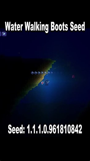 Terraria 1.4.5.8 Water Walking Boots Seed #terraria #shorts #guide