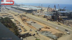 Zeitraffer-Video Jeddah Corniche Circuit Construction