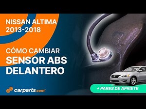 Cómo cambiar el Sensor ABS Delantero 2013-2018 Nissan Altima 🚗