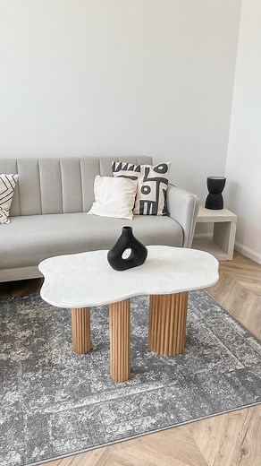 Nora Dumoulin | DIY de notre table basse ✨ Les étapes : Pour le plateau : 1) Tracer et découper un plateau de forme irrégulière dans du MDF 18mm 2)... | Instagram