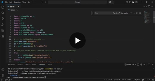 #machinelearning #nlp #textclassification #spamdetection #streamlit #python #scikitlearn #datascience #mlprojects #tfidf #svm #aiprojects | Anmol Dubey