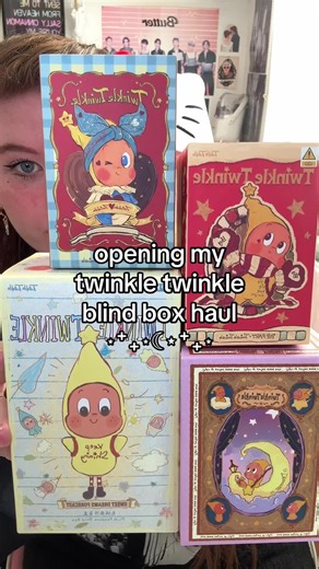 my twinkle twinkle fanaticism has begun… ✨⭐️💫 #popmart #twinkletwinkle #blindboxopening #unboxing #blindboxes @POP MART United Kingdom Online