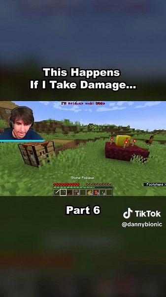 If I Take Damage, Minecraft Gets More Scary