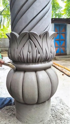 pillar design ! Amazing round pillar design 😀 | #homedecor #shots