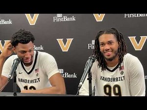 Vanderbilt's Jalen Washington and Devin McGlockton, on the win over New Haven
