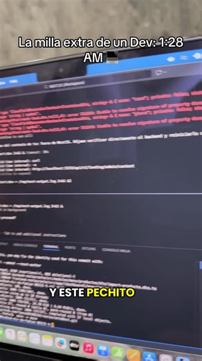 Fabián Peña on Instagram: "Ser desarrollador no es solo escribir código. A veces es trasnochar, resolver bugs imposibles y seguir cuando todos duermen. Este video es real: 1:28 de la madrugada y seguimos dándole duro al proyecto. La milla extra es lo que separa a los que sueñan de los que construyen. Hashtags: #VidaDeDev #Programador #Trasnochando #DisciplinaDev #MillaExtra"