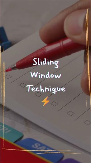 Sliding Window in 60 Seconds ⚡ | Subarray Trick for Interviews