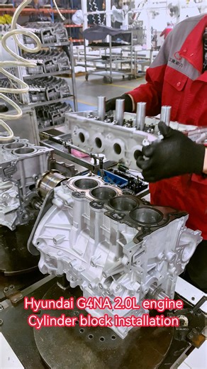 JL Power-engine MD | Hyundai/Kia G4NA 2.0L Engine assembly line production.Cylinder block installation. Replace remanufactured engines with brand-new engines... | Instagram