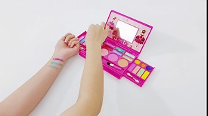 Tomons Kids Makeup Kit for Girl Real Washable Cosmetic Toy Beauty Set, Birthday Toys Gift for 3 4 5 6 7 8 9 10 Year Girls