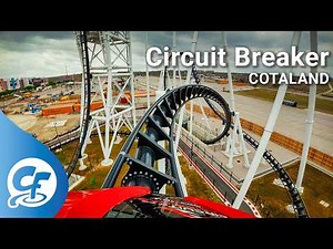 Circuit Breaker front seat on-ride 4K POV @60fps COTALAND Theme Park