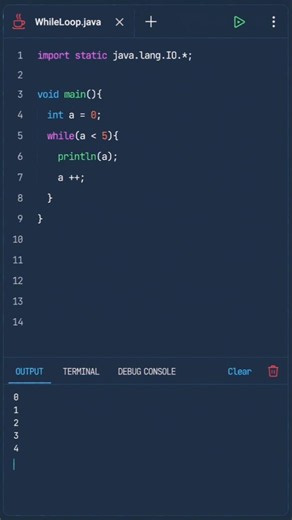 while loop in Java 🌹❤️❤️🌹 #coding #java #ai #programming #javascript