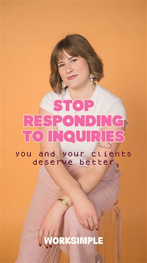 Worksimple | Systems Expert | Creatives & Wedding Pros 🧚 on Instagram: "Comment QUIZ to find a better way this year ✨ You might be thinking… WTF? But I PROMISE you, if you are still responding to inquiries manually in 2026, you are LOSING YOUR DREAM CLIENTS 😳 Why? 🔥 clients expect IMMEDIATE responses—and if they don’t get one, they will hire someone else. 💸 if they are spending good money on you, they expect a process that is clean, easy, and efficient. 👏 if they’re ready to book, they want