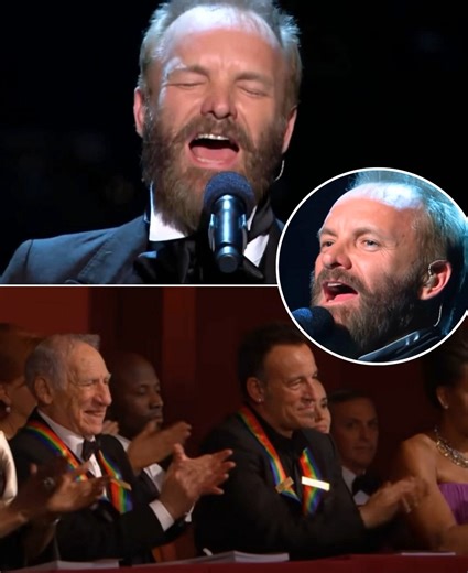 “THE MOMENT STING HIT THAT FIRST NOTE… BRUCE SPRINGSTEEN STOPPED BREATHING.” In the grand hall of the Kennedy Center, time seemed to fold in on itself as The Boss sat beneath the glow of a tribute he never asked for but undeniably earned. He wasn’t the rock titan commanding stadiums — not tonight. He was a man humbled, eyes shining, shoulders softening, heart wide open as Sting stepped forward with a speech so tender it felt like it cut straight through the noise of decades. And then came The Ri