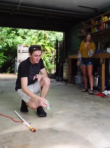 DIY ELECTRIC EXPLOSION HACK | The Backyard Scientist