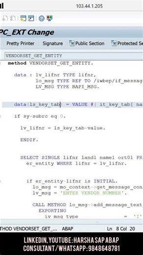 oops, odata, new Syntax training Feedback || harsha sap abap consultant