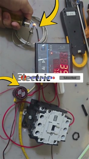Temperature Controller with Contactor Wiring | Easy Guide⚡💡 #shorts #electrician #tech