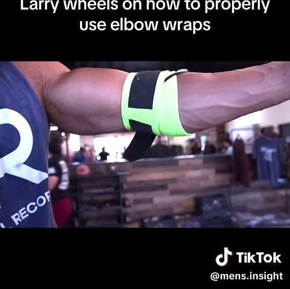 These elbow wraps are a game changer!#larrywheels#lifting#tiktokshop | larry wheels