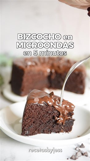 Chocolate cake in 5 minutes in the microwave 🍫🤎 #easydesserts #recipe #nobakedesserts