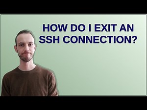How do I exit an SSH connection?