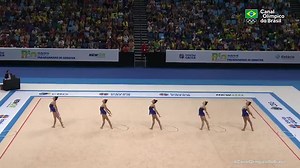 837K views · 74K reactions | AS CAMPEÃS DO BRASIL 磊 Mais um espetáculo das meninas da seleção brasileira no Pan-Americano de Ginástica Rítmica! Campeãs na prova dos 5 arcos e levantando o público no Rio de Janeiro! Que festa maravilhosa! #canalolimpicodobrasil | Time Brasil | Facebook