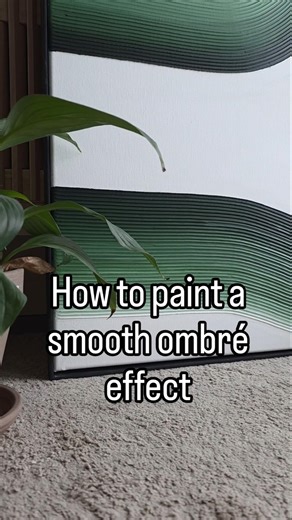 How to a smooth paint ombré effect #texturedart