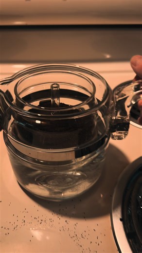 Loving this Pyrex coffee percolator!!! #coffeepercolator #coffeetiktok #pytex #percolator #vintage