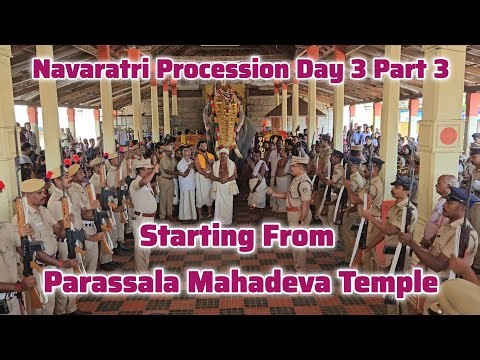 Navaratri Procession Day 3 Part 3 Starting from Parassala Mahadeva Temple 21-09-2025 #navaratri2025