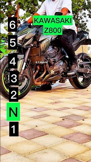 Maximum speed for each gear on a Kawasaki Z800