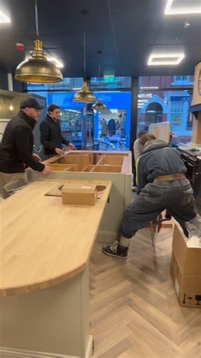 Our beautiful Silestone slab has arrived to complete our island! ✨ Snowy Ibiza brings a soft, elegant contrast that perfectly complements our stone island and bespoke oak table feature. Seeing it in the flesh really is something special. Huge thanks to the brilliant team at Amaris for fabricating and fitting everything flawlessly 🫶🏻 #priorykitchensltd #amarisgranite #kitchensofinstagram #silestone #lochannakitchens | Priory Kitchens Ltd