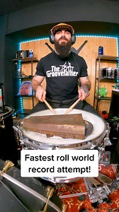 Chasing the world's fastest roll — will this be the record? 🥁🔥 #RecordAttempt #DrumChallenge | 100M