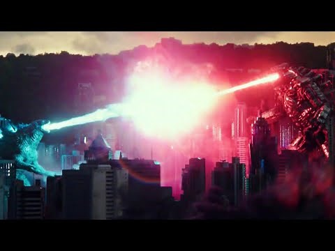 Aliento Atómico de Godzilla vs Láser de Mechagodzilla - Escena en 1080p 60fps