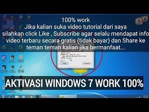 Aktivasi windows 7 work 100% dengan windows loader