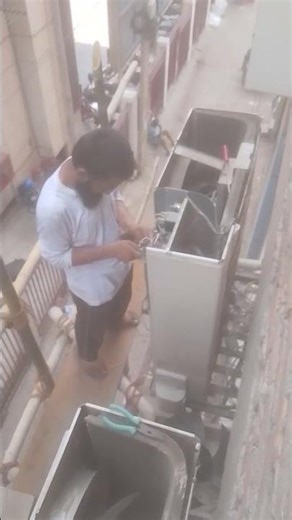 O General cassette AC motor not working and compressor contractor and relay change full working