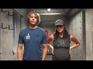 22 push-up challenge Eric Christian Olsen and Daniela Ruah