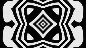 Endless looped abstraction of black and white pattern. Endless background movement. 3D Illustration. VJ Loop. 4K.