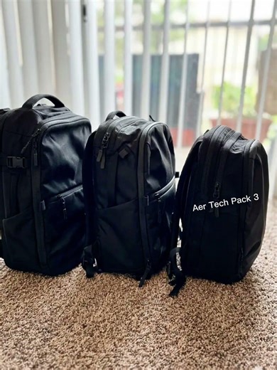 My Aer collection for EDC carry #Aersf #edctech #backpack