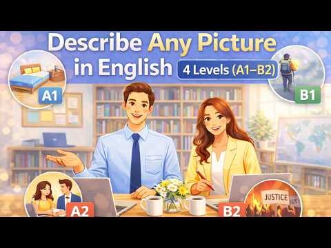 How to Describe Any Picture in English | A1 to B2 Step-by-Step
