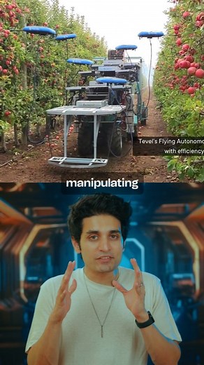 Varun Mayya on Instagram: "Farming 2.0: Apples Fresh from the Tree, Picked by Robots"