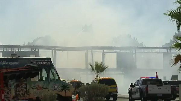 LIVE | Massive Building Fire Near University of Las Vegas | Aerial Footage | VERTEX