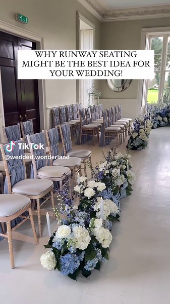 Isn't this aisle setup simply stunning? ✨ Video- modernheritagestyling | Wedding Aisle Decor Ideas