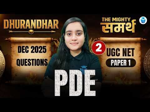 UGC NET Paper 1 PDE | Dec 2025 PYQs Explained | All Questions with Answers | UGC NET June 2026