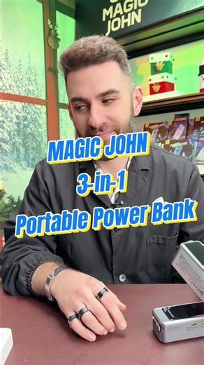 MAGIC JOHN new product is here! A 3-in-1 power bank, a must-have for business trips, travel, and commuting! #MAGICJOHN #losangeles #foryoupage❤️❤️ #powerbank