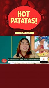 ALLIES OR ALALAY? WATCH: On DAILY TRIBUNE's "Hot Patatas", hosts Carl Magadia and Patricia Ramirez tackled the recent call of Vice President Sara Duterte for Senator Imee Marcos to help return her father, former President Rodrigo Duterte back home. The discussion also raised questions about the authenticity of the much-publicized partnership between the two political figures amid ongoing tensions. | Abegail Esquierda #DailyTribune #hotpatatas | Daily Tribune