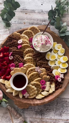 Valentine breakfast board... happy Valentines Day!