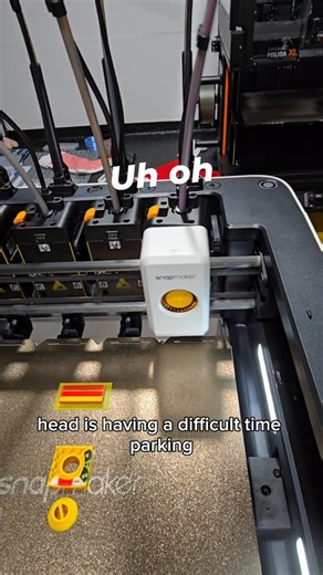 Daniel Bettencourt on Instagram: "I was really hoping I would be showing off a nice first print this evening with the @snapmakerinc U1, but that is not the case 😅. About 30 toolchanges in, we have encountered an error that cannot be fixed without contact support, per their recommendation. I was backer #2234 of their kickstarter campaign and received it today. After a successful initial setup and calibration, I was a little saddened to hear it grinding in the background. Once I hear back from cu