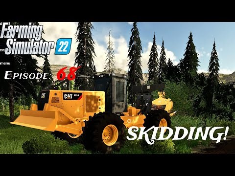 FS22 Logging-Start From Scratch Ep. 68: Skidding bunches to the processor