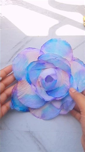 Easy Tissue Paper Rose 🌹 DIY in 2 Minutes! #diy #craft