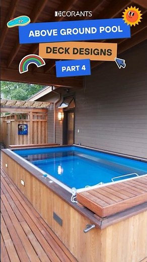 Cool Above Ground Swimming Pool Deck Ideas to Inspire Your Backyard in 2024