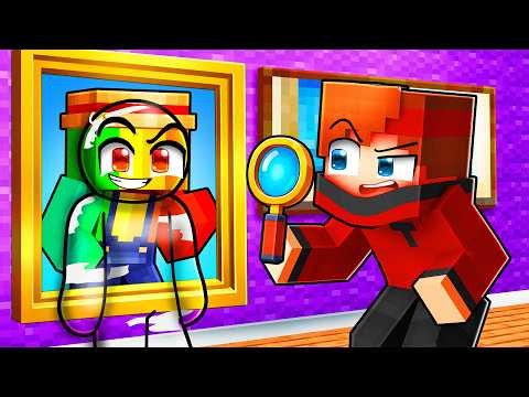 Hide and Seek BUT we have to PAINT ourselves in Minecraft!